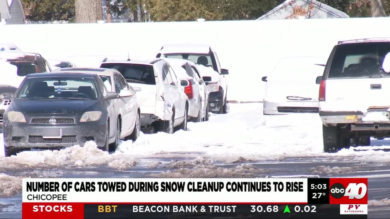 Number of cars towed during snow cleanup continues to rise
