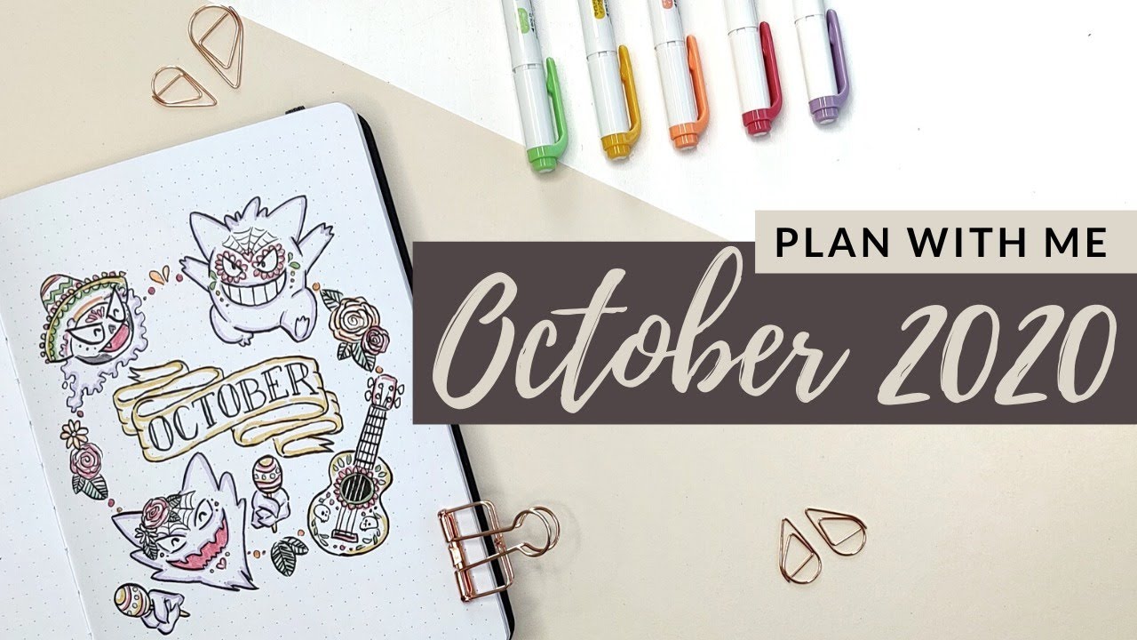 Plan With Me || October 2020 Bullet Journal Setup