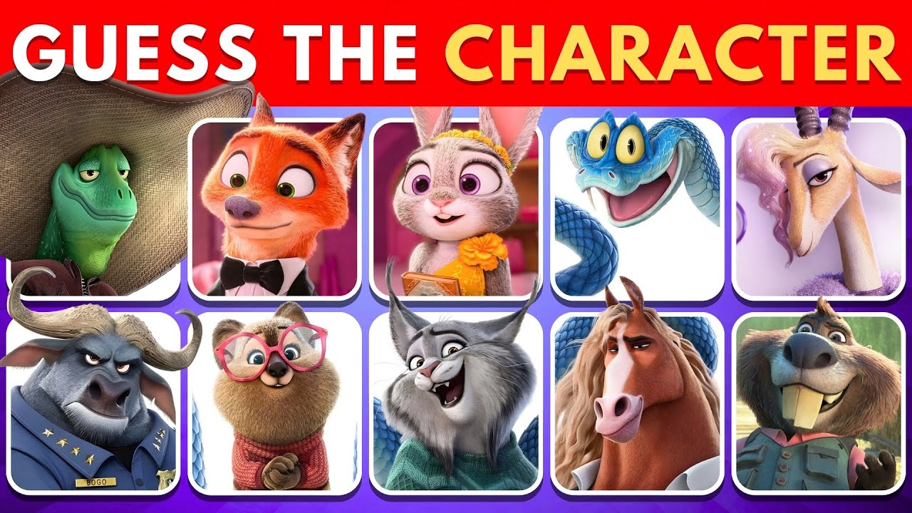 Сможете ли вы угадать всех персонажей &laquo;Зверополиса 2&raquo;? 🦊🐰 Викторина Disney &laquo;Зверополис 2&raquo;