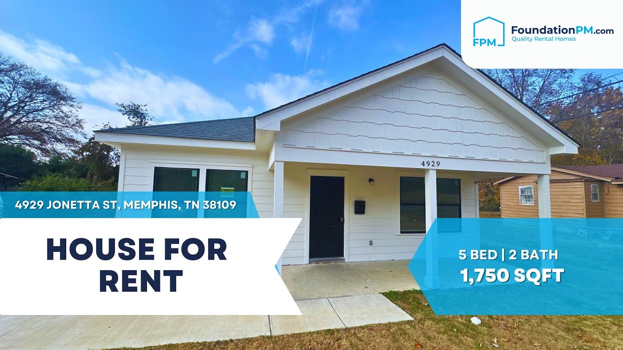 🏡 Move-In Ready Home w/ Spacious Yard | 4929 Jonetta St Memphis TN | FoundationPM.com