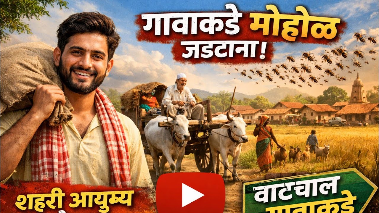 Gavachi aame मधुमक्खी छता gahun aalo आम्ही 🚀💢👈