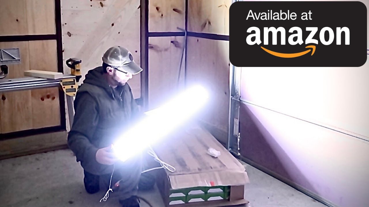 Installing the CHEAPEST 5 STAR AMAZON LED Shop lights in OUR WorkShop