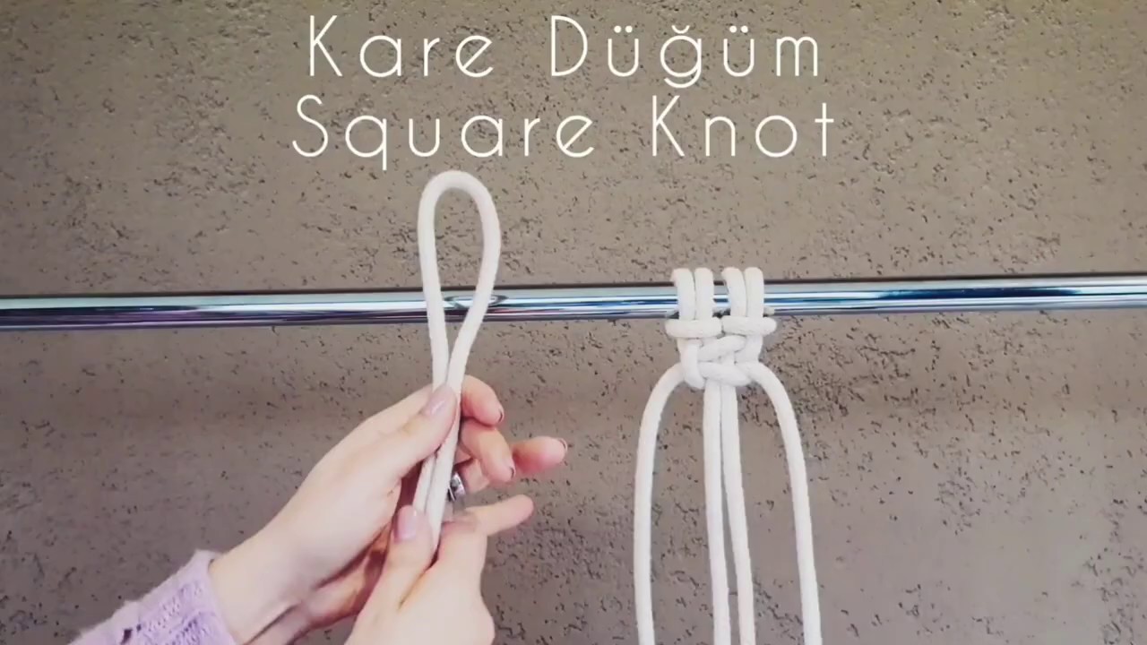 Makrome Kare Düğüm (Square Knot)