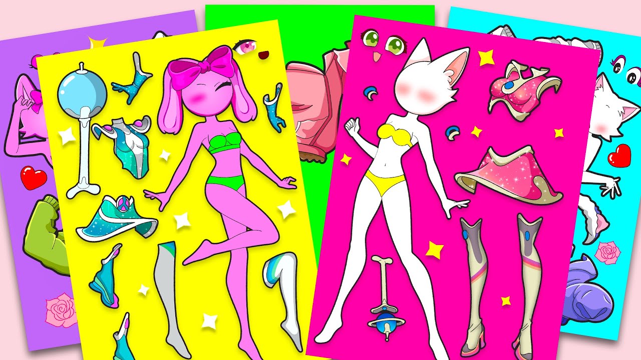 💖 Paper DIY 💖 PINKI x WENDA: Who Slays the Sailor Moon DIY? ✨ Mix & Match | Incredibox Sprunki