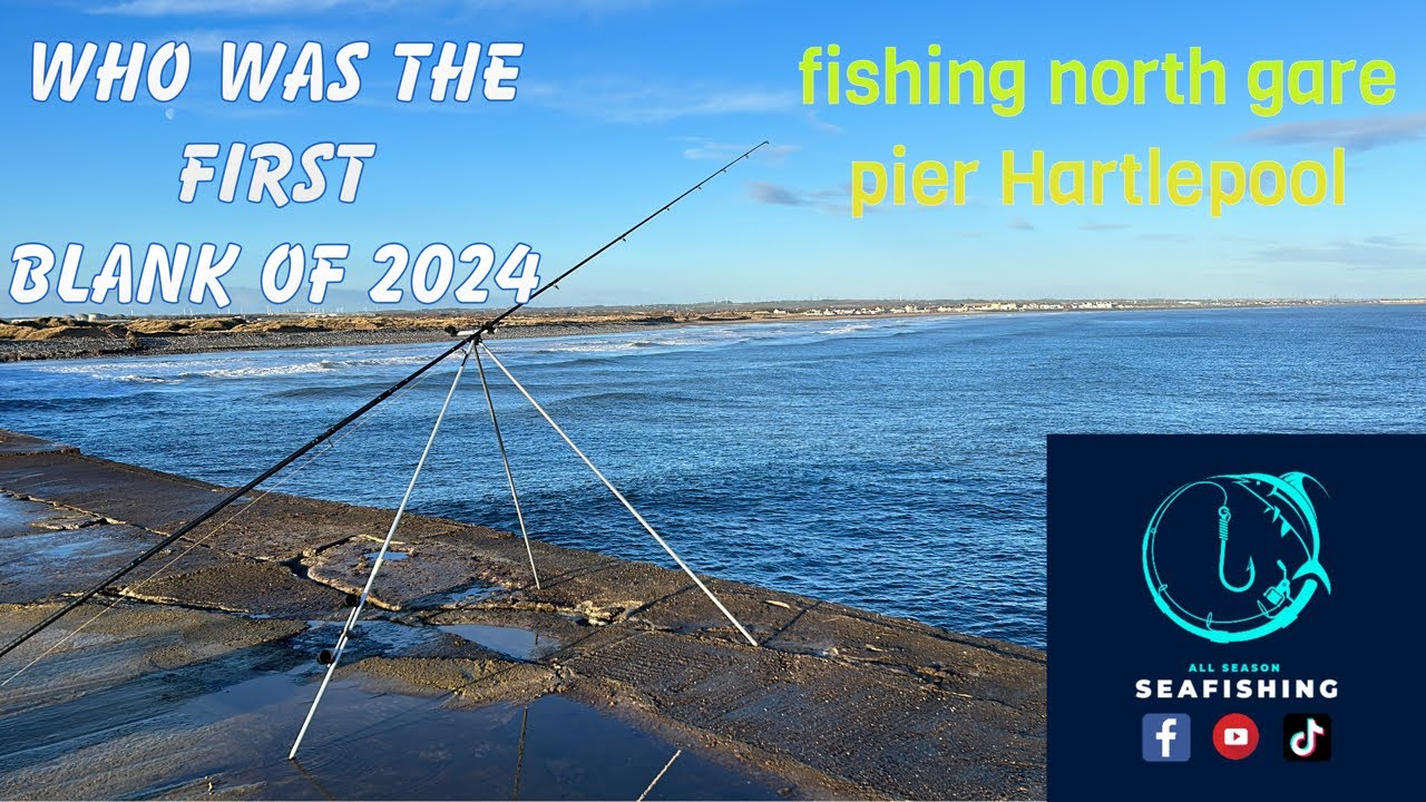 Fishing the north gare pier Hartlepool