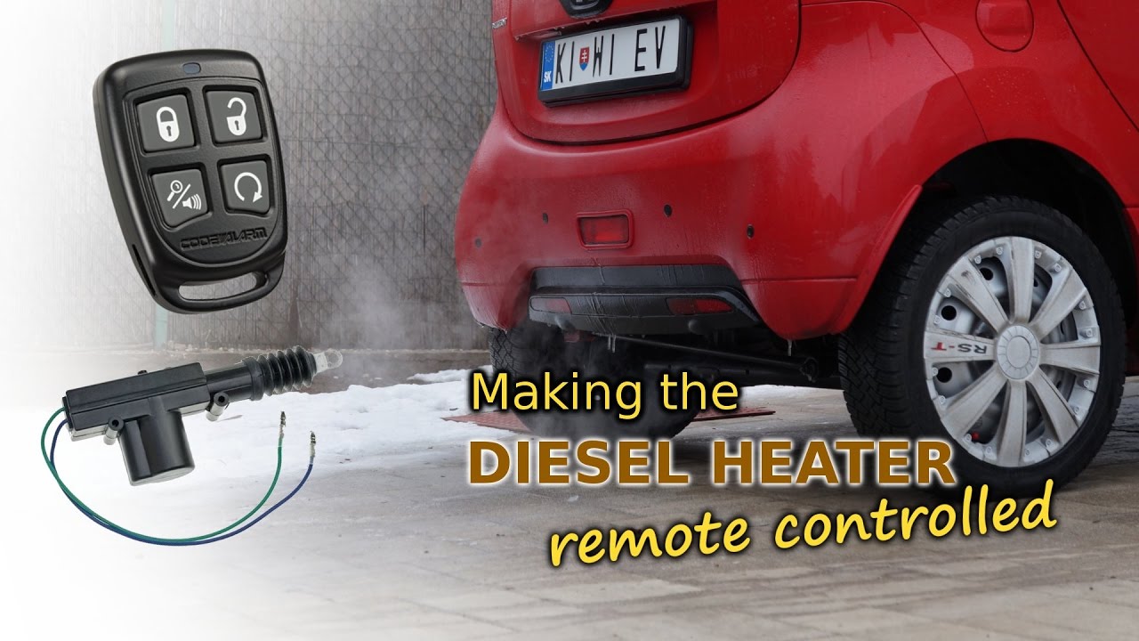 I made my diesel heater remote controlled