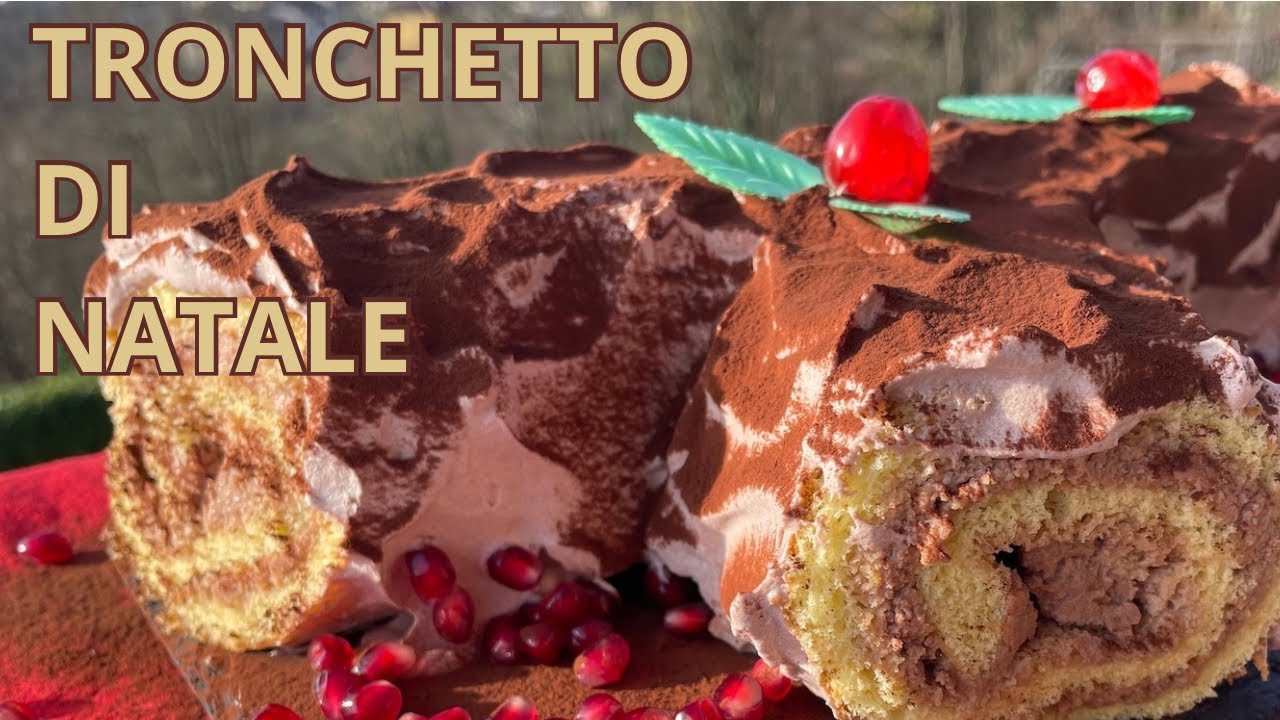 TRONCHETTO DI NATALE con MASCARPONE e NUTELLA! Pronto in pochi minuti