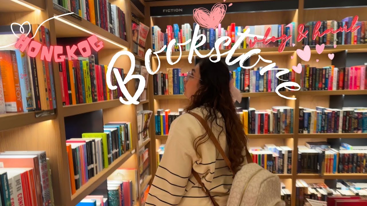 Book shop with me around HONGKONG 🛍️ 🦋 📚 + Book Haul #hongkong #books