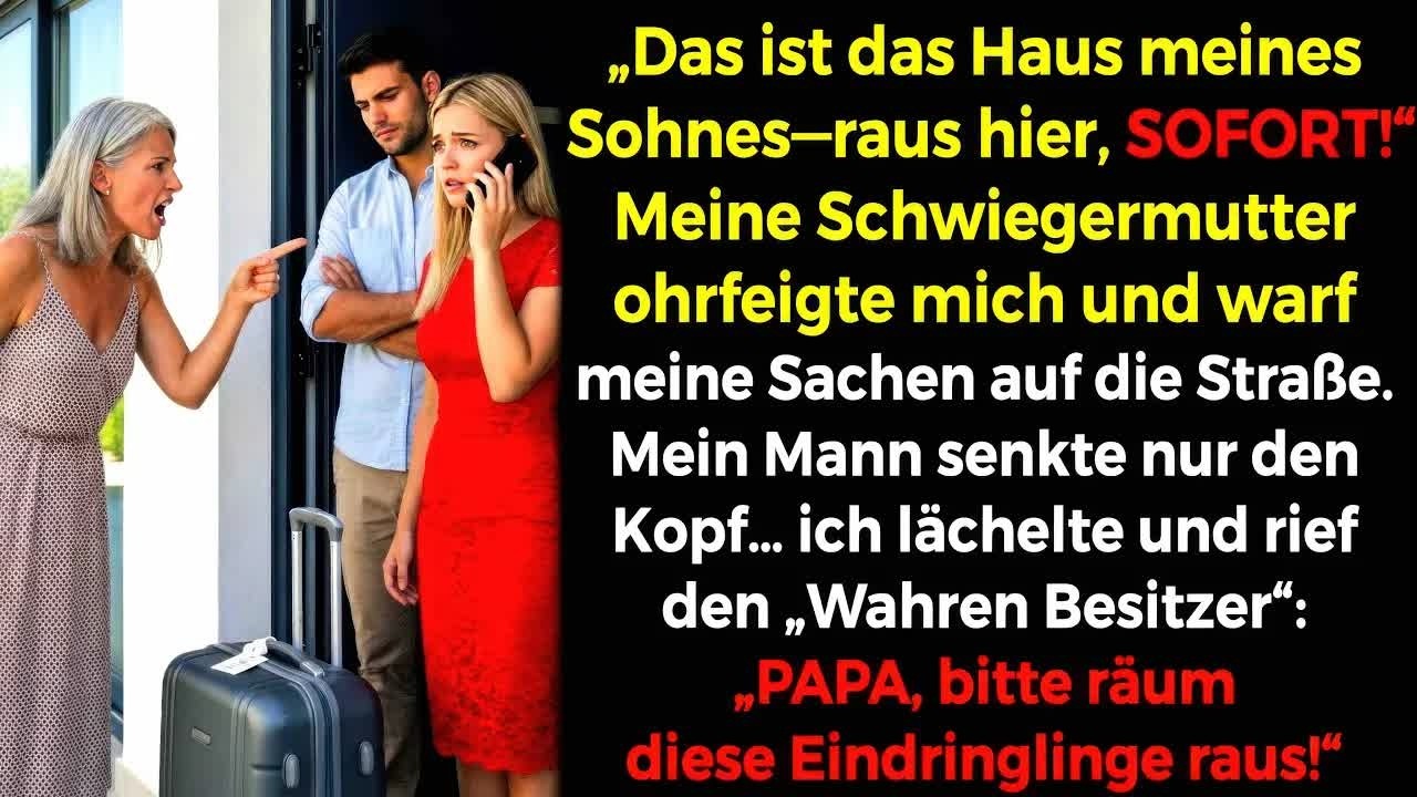 Das Haus meines Sohnes🏠 Raus!“ Schwiegermutter schlug mich😡 warf alles raus—Mann schwieg💔： PO