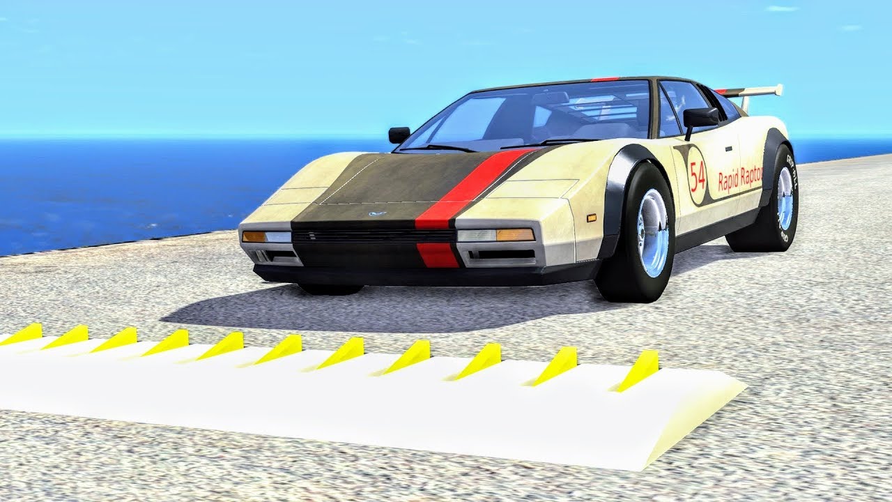 Spike Strip High Speed Crashes #29 – BeamNG Drive