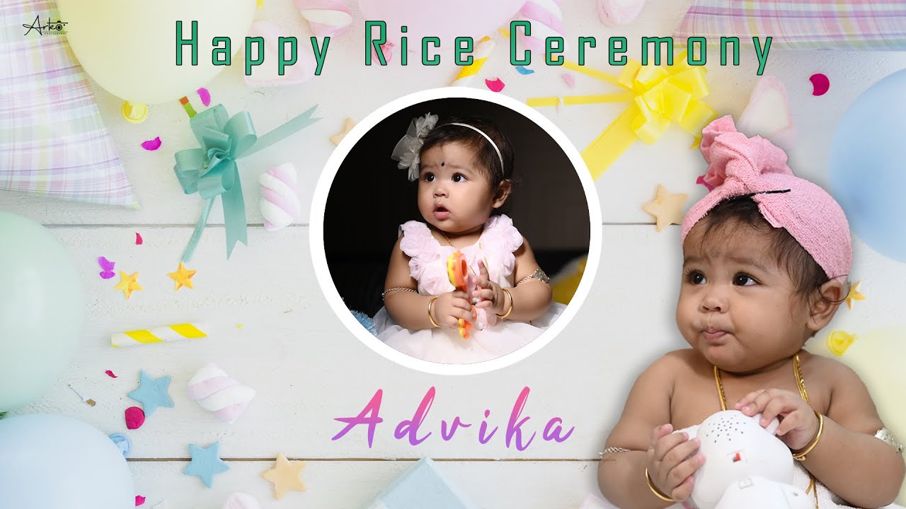 Advika || BEST CINEMATIC RICE CEREMONY VIDEO || ARKO PHOTOGRAPHY || RICE CEREMONY ||