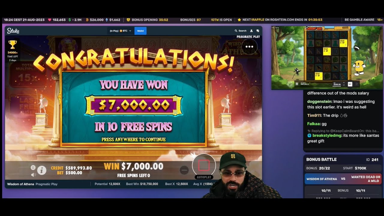 Roshtein's Bonus Opening - 955  - August 21, 2023
