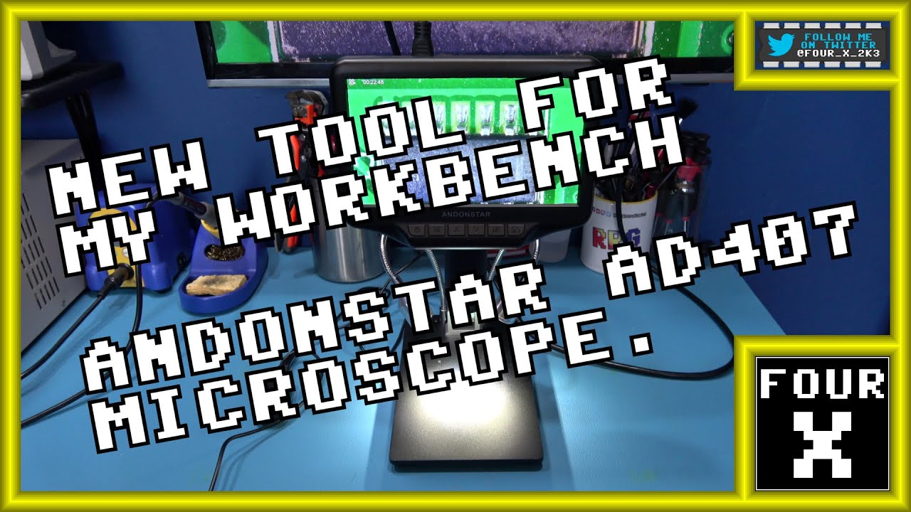 New Tool for my Workbench - The Andonstar AD407 Microscope.