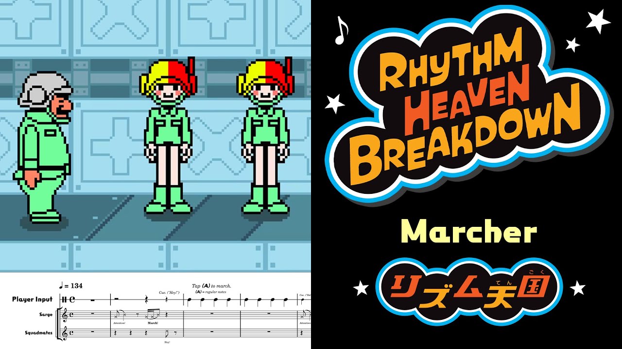 Rhythm Heaven Breakdown | Marcher (Rhythm Tengoku)