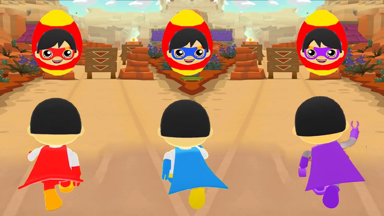 TAG WITH RYAN RED TITAN VS BLUE TITAN VS DARK TITAN RYAN OLD NEW EGG SURPRISE UPDATE