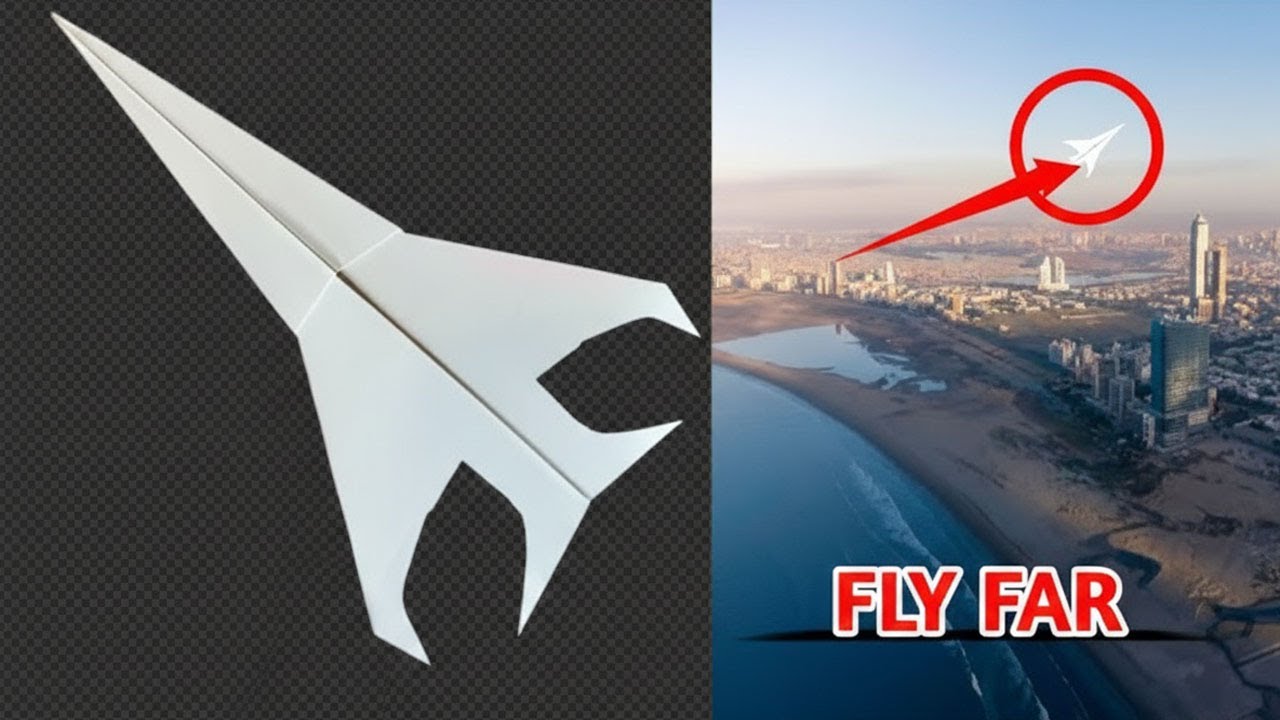 Paper Airplane Easy That Flies Far | Best Paper Airplanes Simple Paper Airplane