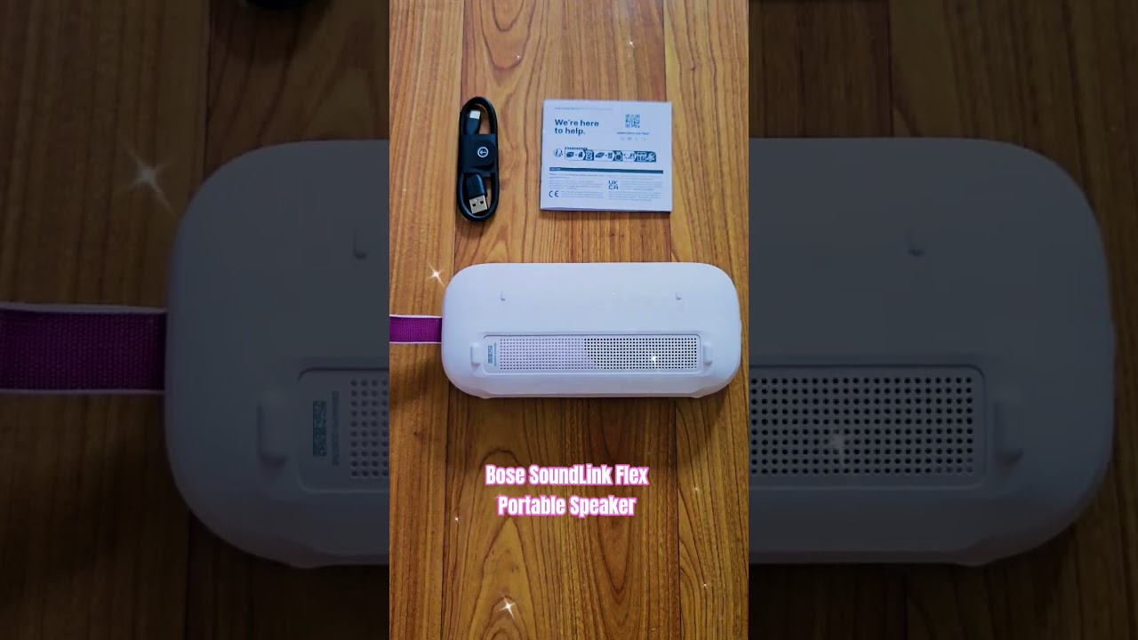 rozpakowanie słuchawek bose soundlink flex: r&oacute;żowy 🩷 i test dźwięku