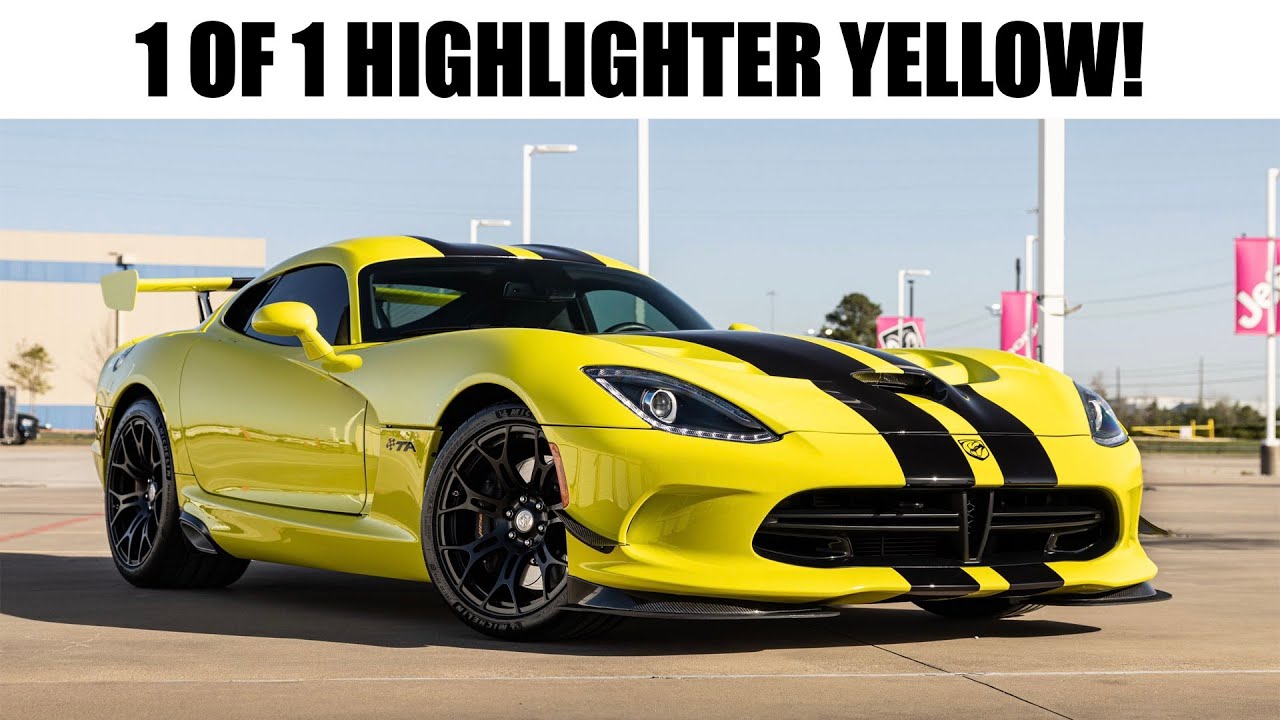 2016 Dodge Viper GTC | 1 of 1 Highlighter Yellow, TA 2.0 Package