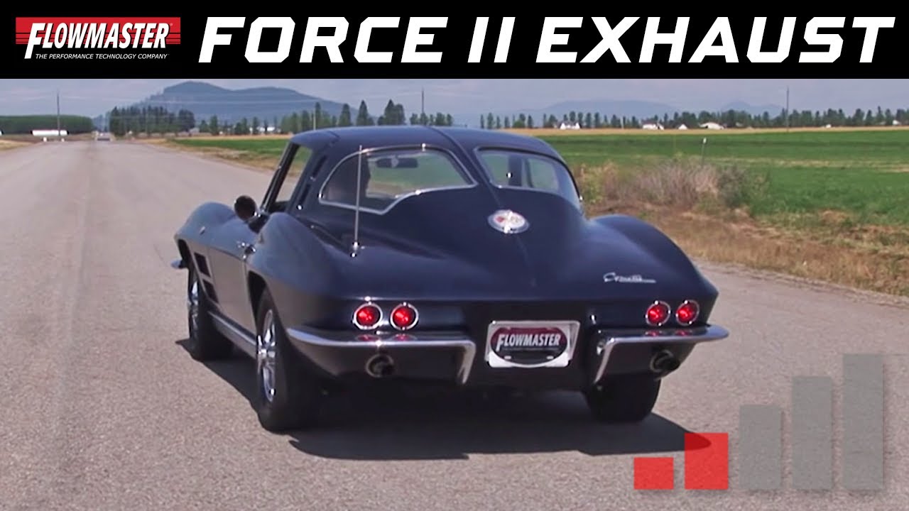 1963-67 Corvette C2 SBC - Force II Crossmember-Back Exhaust System 817675
