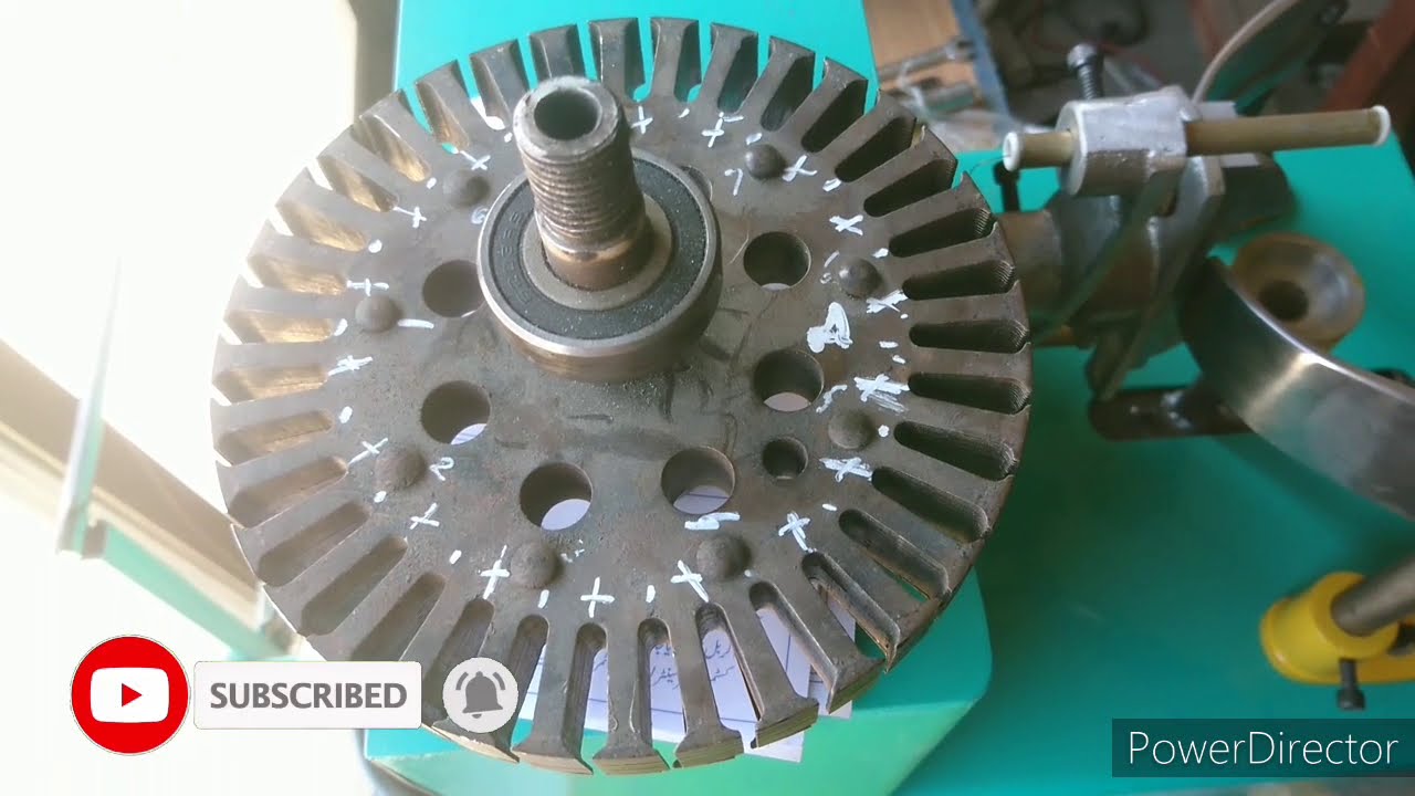 old ceiling fan winding and machine ditail