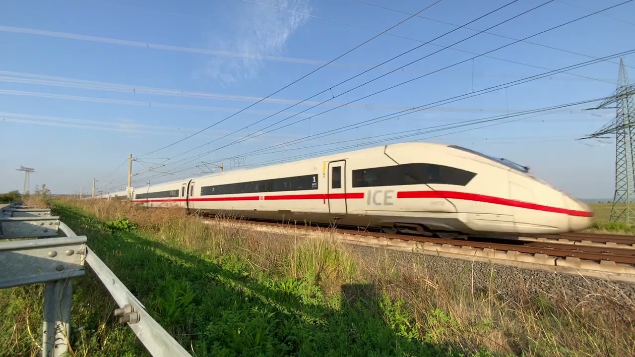 ICE-Verkehr auf der Unstruttalbrücke (Neubaustrecke VDE 8.2 Erfurt-Leipzig/Halle)