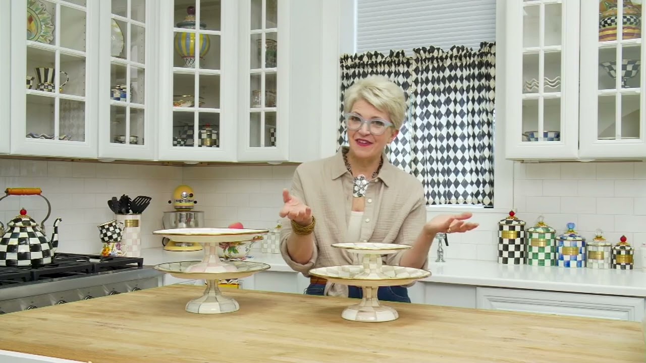 MacKenzie- Childs Pedestal Platter on QVC