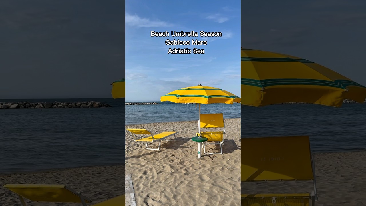 Gabicce Mare Adriatic Coast #umbrella #travel #adriaticsea #italy #beach