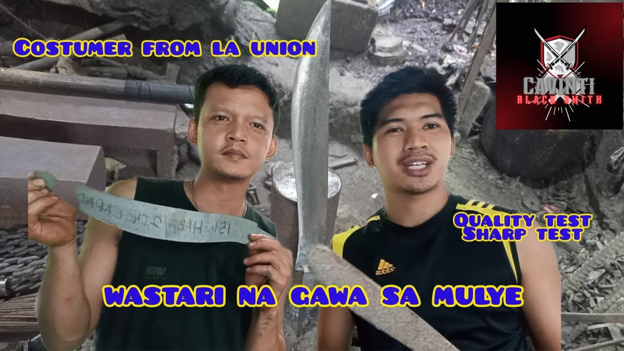 Matibay na itak gawa sa mulye o Leafspring | quality test | sharp test | gawang Pinoy