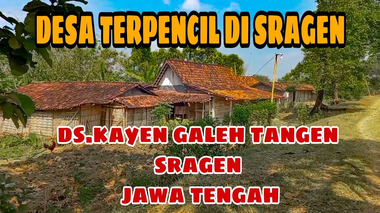 suasana didesa terpencil sragen jawa tengah yg belum ada rumah tembok masjid & saluran air belum ada