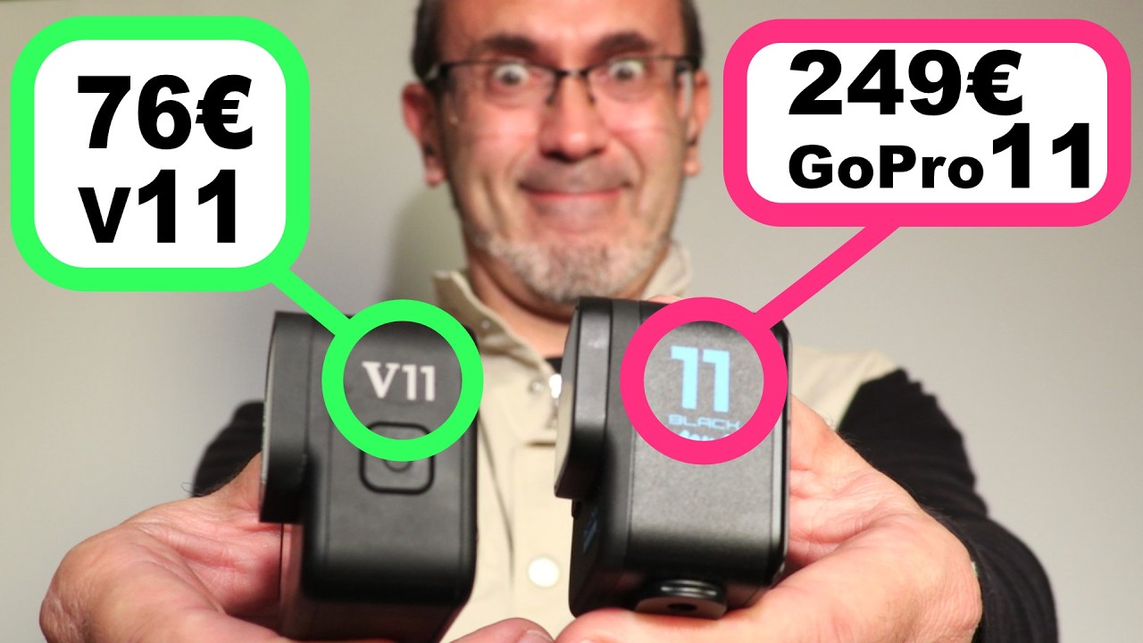 V11 👉🏻  MEGLIO  👈🏻 della V9 Miglior Action Cam Economica? (con doppio schermo) (VS GoPro 11)