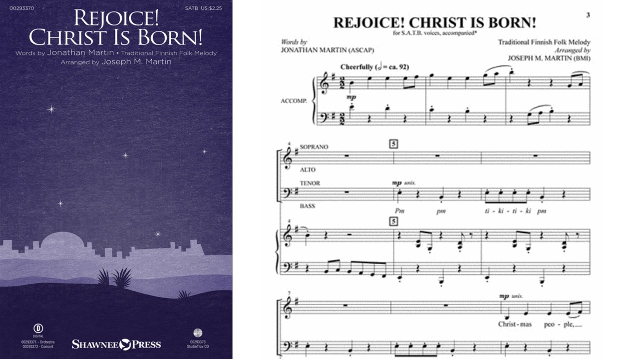 Rejoice! Christ Is Born! | SATB Choir | Arr. Joseph M. Martin