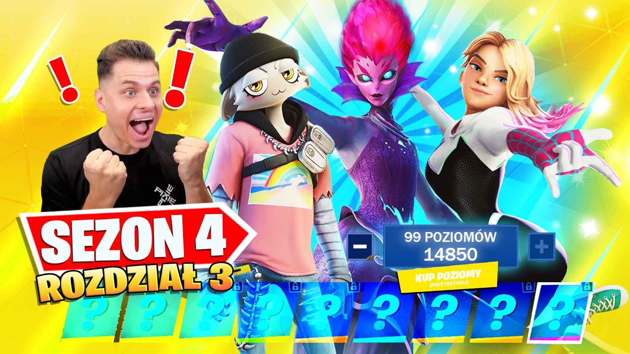 WYDAŁEM 13,000 V-DOLCÓW NA 100 STOPNI I OBLOKOWAŁEM WSZYSTKO! SEZON 4 FORTNITE