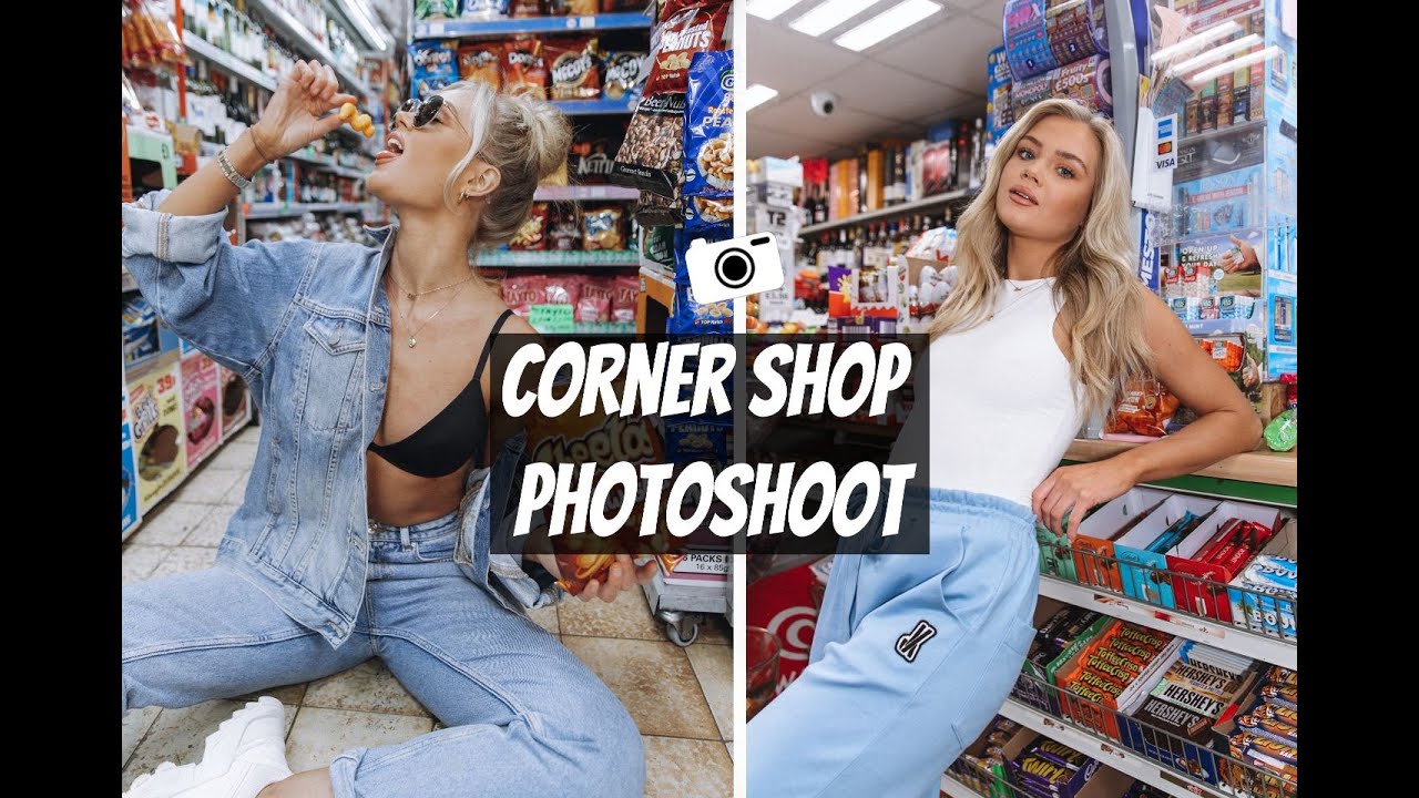 PHOTOSHOOT ideas and poses at a grocery shop ft. Katie Statham