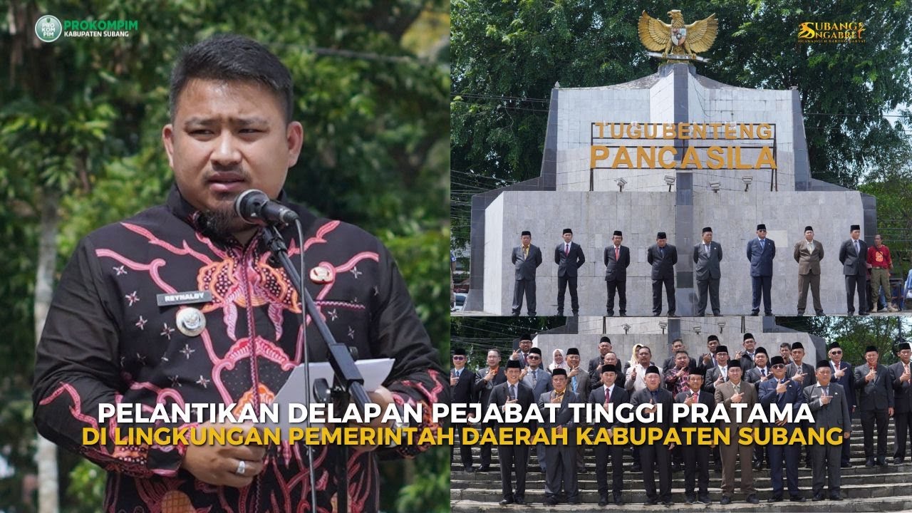 KEPENTINGAN SAYA HANYA UNTUK KEMAJUAN KABUPATEN SUBANG, TEGAS KANG REY SAAT LANTIK 8 PEJABAT