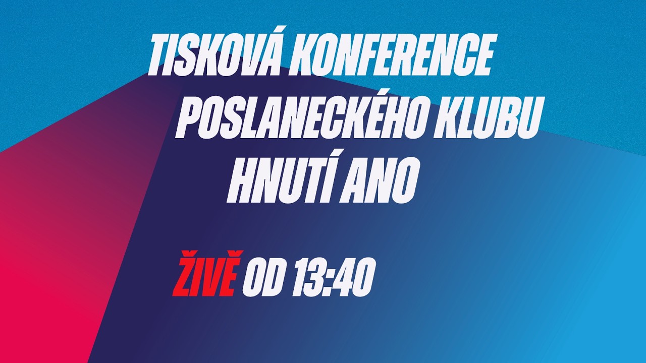 Tisková konference po jednání Poslaneckého klubu hnutí ANO.