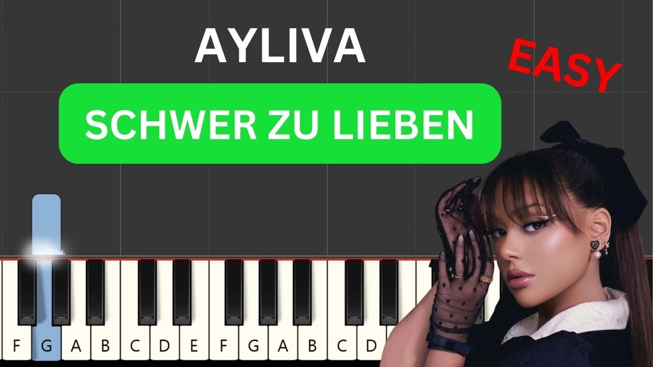 AYLIVA - Schwer zu lieben (Easy Piano Tutorial)