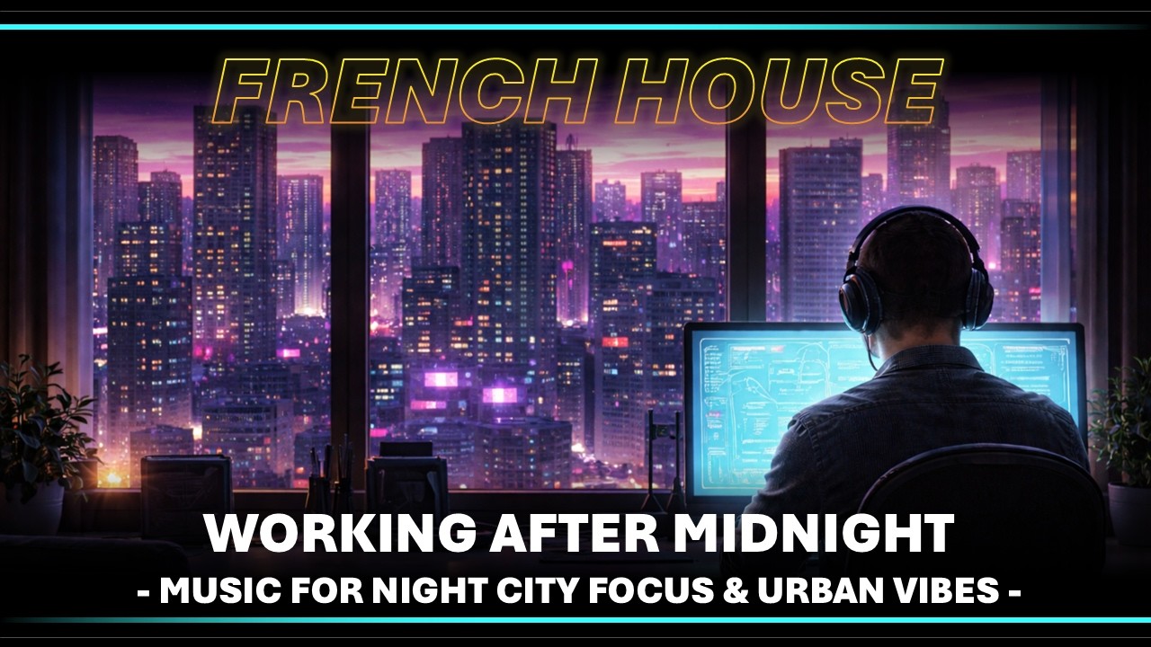 🧠 French House 🎧 Working After Midnight - Music for Night City Focus & Urban Vibes