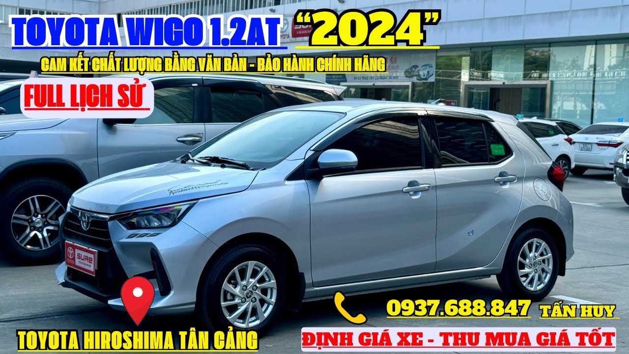 Toyota Wigo 2024 1.2AT, Số Tự động, nhỏ gọn chạy sướng | Wigo 1.2 AT 2024 | Toyota Tân Cảng