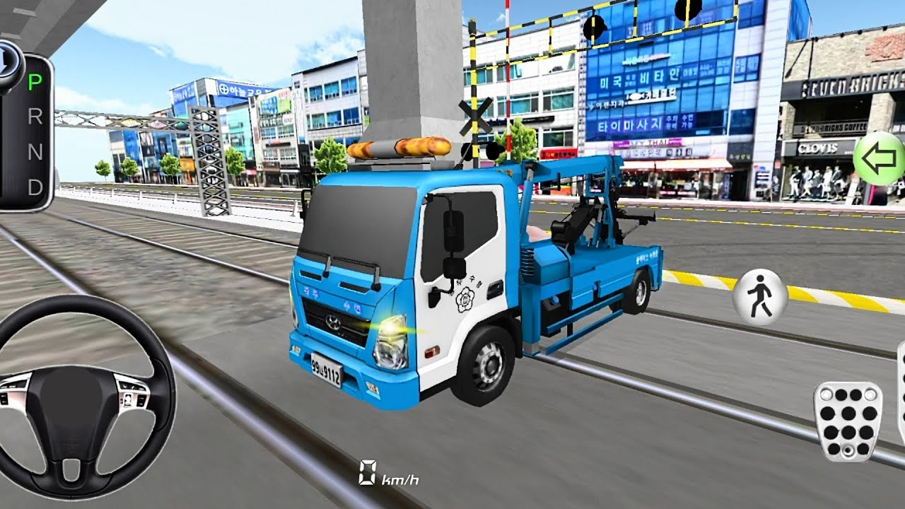 New Blue Tow Truck For Parking - 3D Driving Class 2026 - Gameplay Part 1