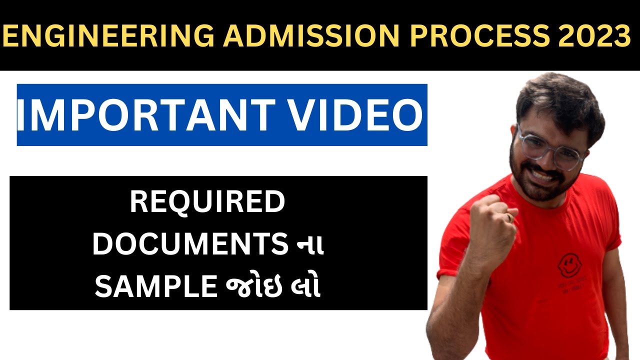 Engineering Admission Process 2023 | Sample of all required Documents | Do not miss