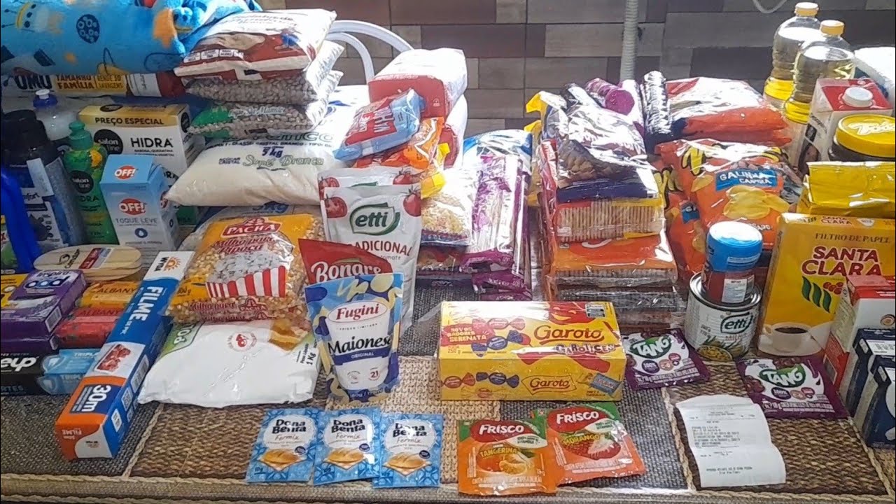 Nossa compra do mês + total/ Flávia Sousa