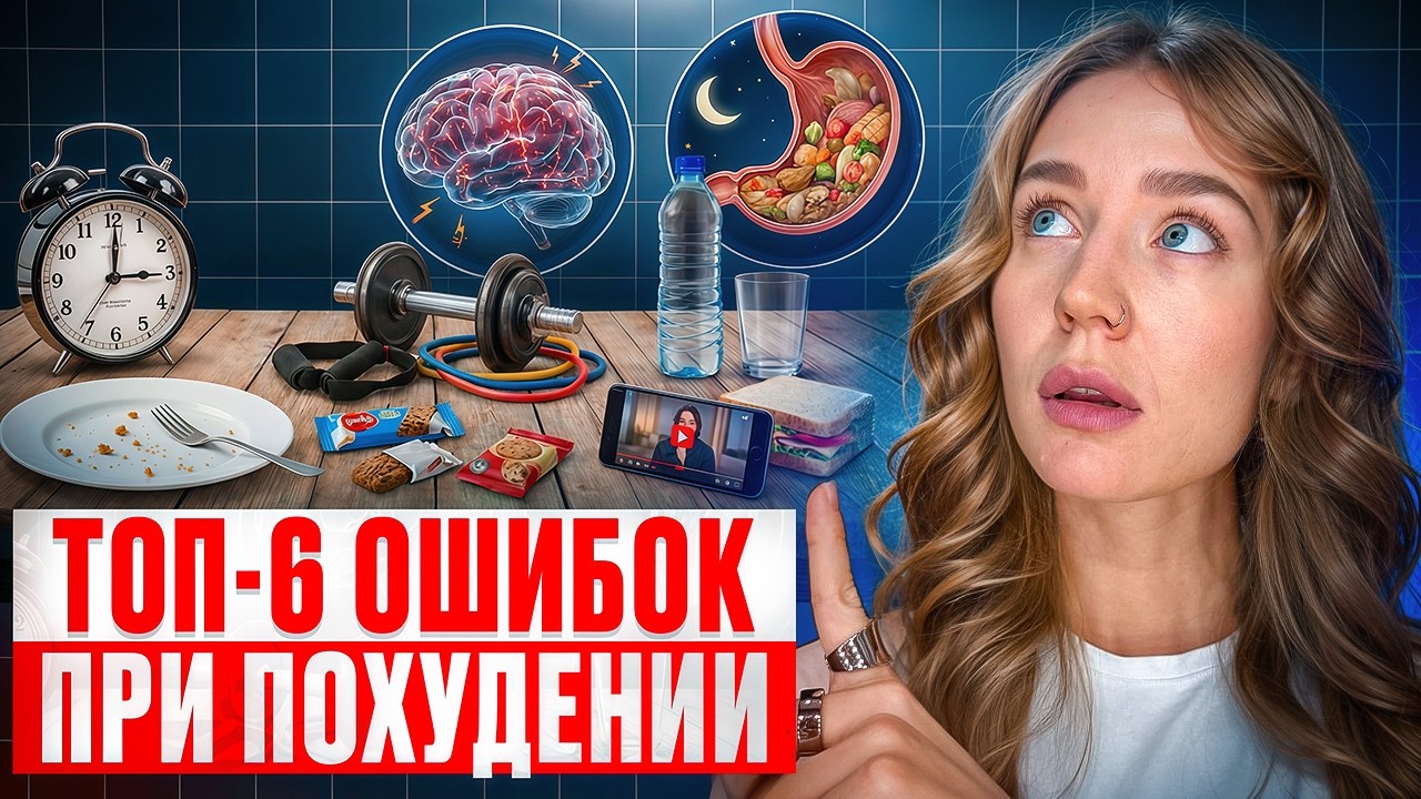 ЖИР НЕ УЙДЕТ, пока делаешь ЭТО! Самые популярные ошибки всех девушек при похудении