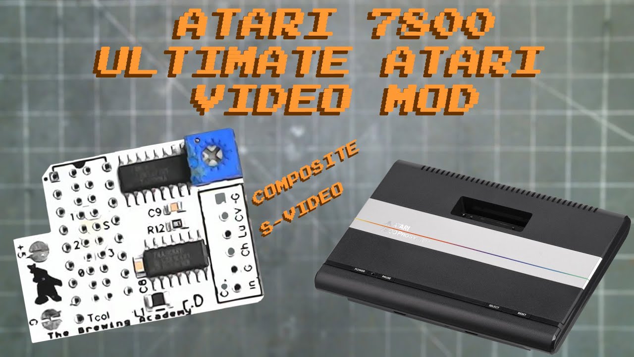 ATARI 7800 UAV INSTALL WITH A 3D PRINTED BRACKET [MOD]