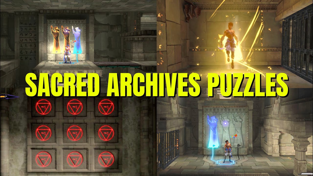 All Sacred Archives 6 Puzzles | Sacred Archives Puzzles Solutions | Prince of Persia