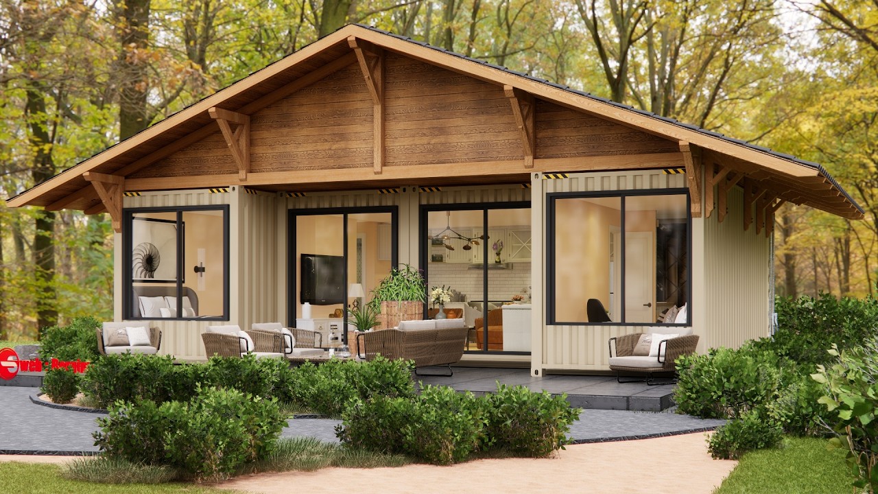Amazing Modern House Built from 4x20ft Shipping Containers | 2 Bedrooms & 2 Baths