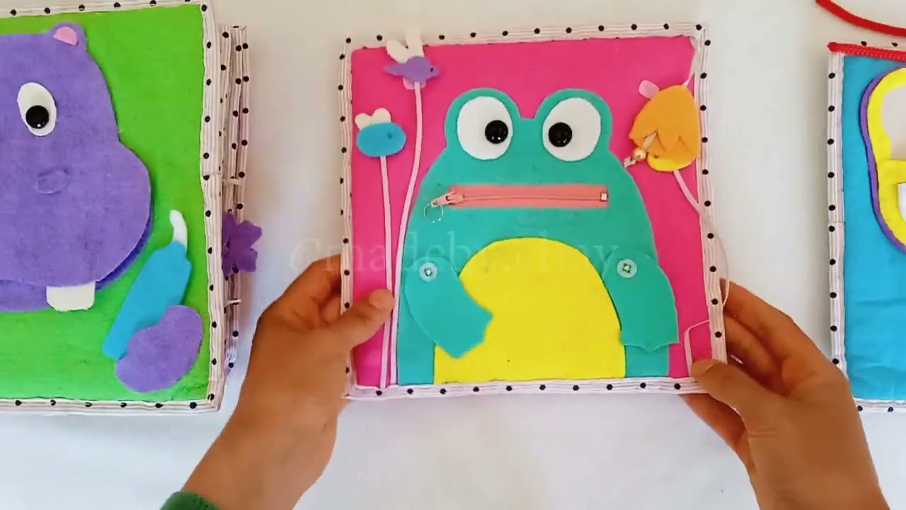 DIY - Quiet Book - Livre d'activité en feutrine -  كتاب تفاعلي للأطفال