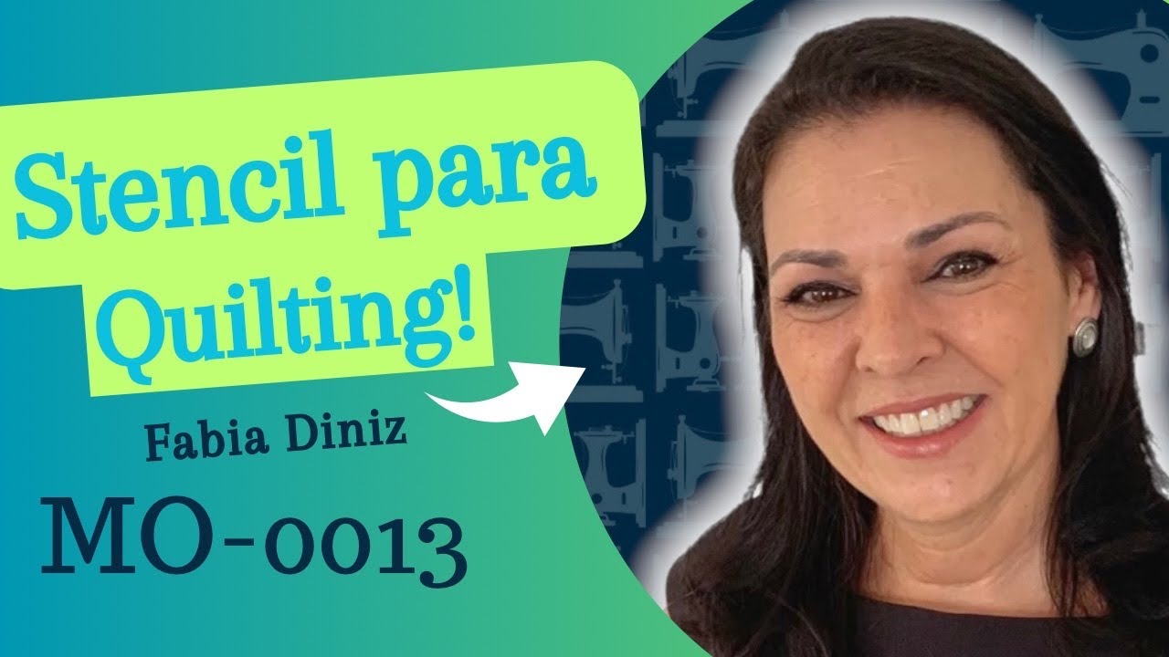 Quilting livre - como usar stencil de moldura MO-0013