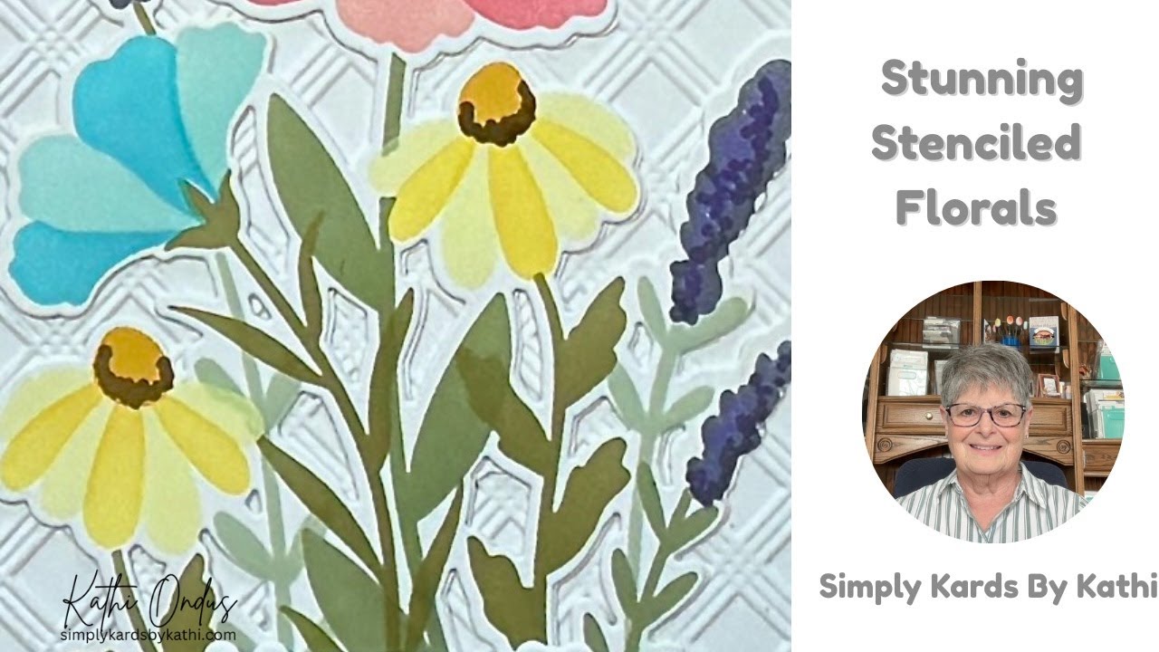 Eye-Catching Floral Bouquet Card | Altenew Dynamic Duo Wildflower Bouquet + Layering Stencils