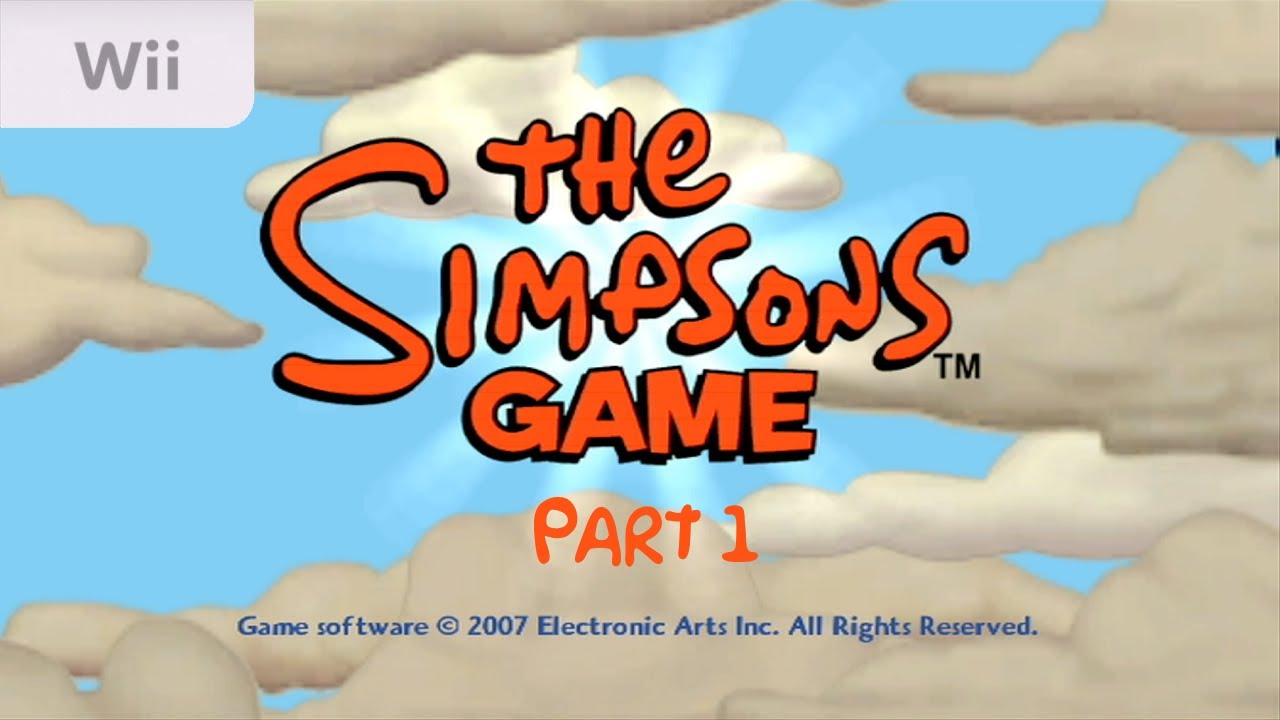 The Simpsons Game - Part 1 (Nintendo Wii Gameplay)