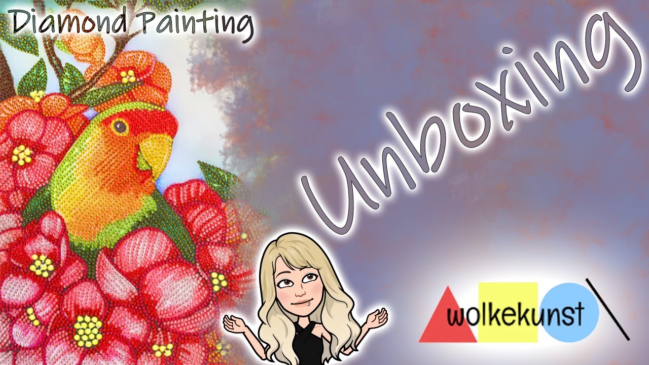 Diamond Painting Unboxing | Wolkekunst - Wir testen einen neuen Shop mit vielen verschiedenen Sachen